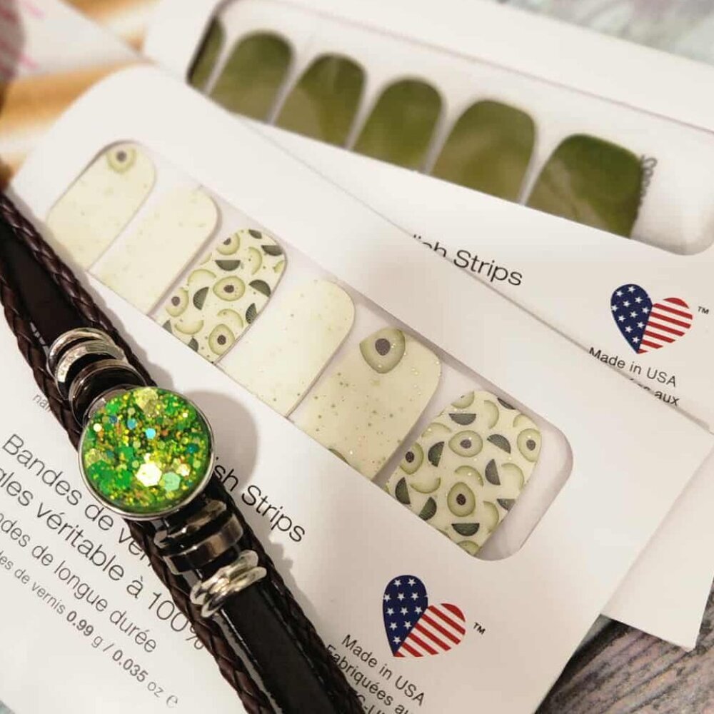Color Street Green Press On Nail Designs